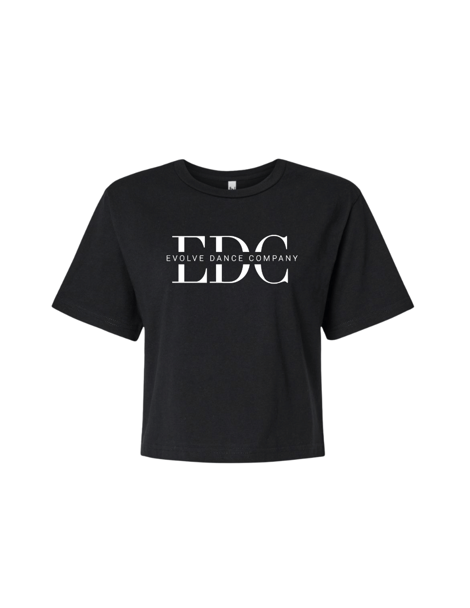EDC Mid Crop Boxy Tee - Black