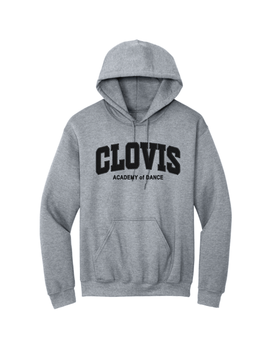 Clovis Academy of Dance Felt Embroidered Sweater - Heather Gray