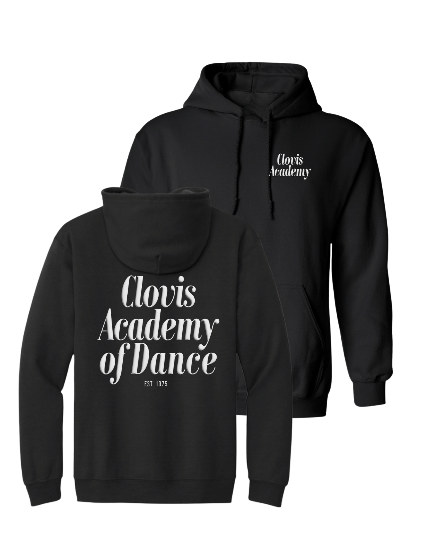 Clovis Academy Puff Hoodie - Black