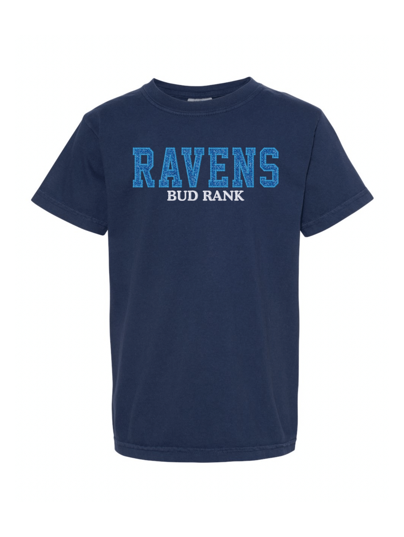 RAVENS Glitter Embroidered Tee