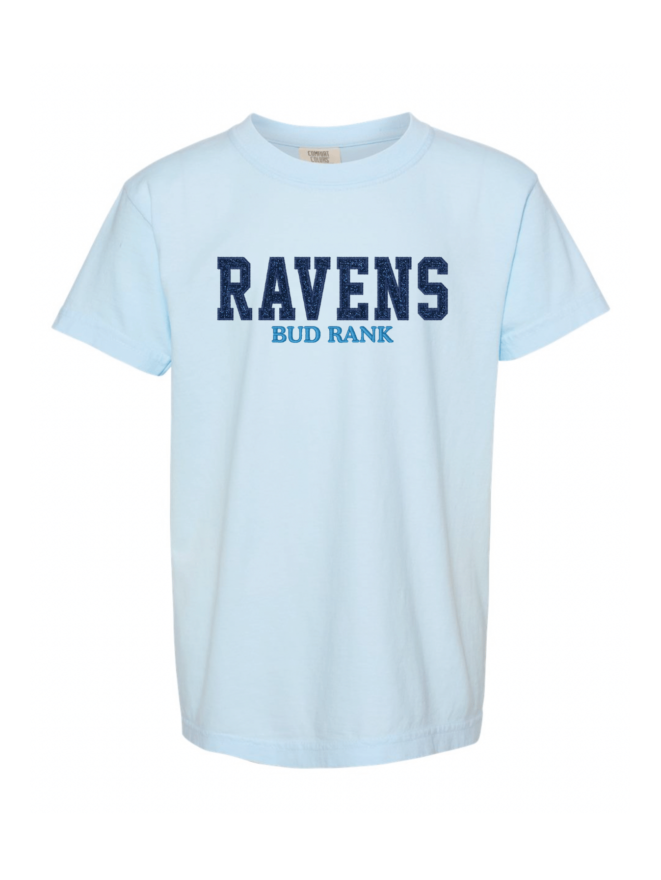 RAVENS Glitter Embroidered Tee