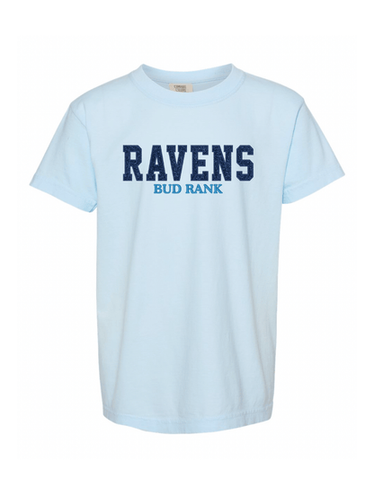 RAVENS Glitter Embroidered Tee