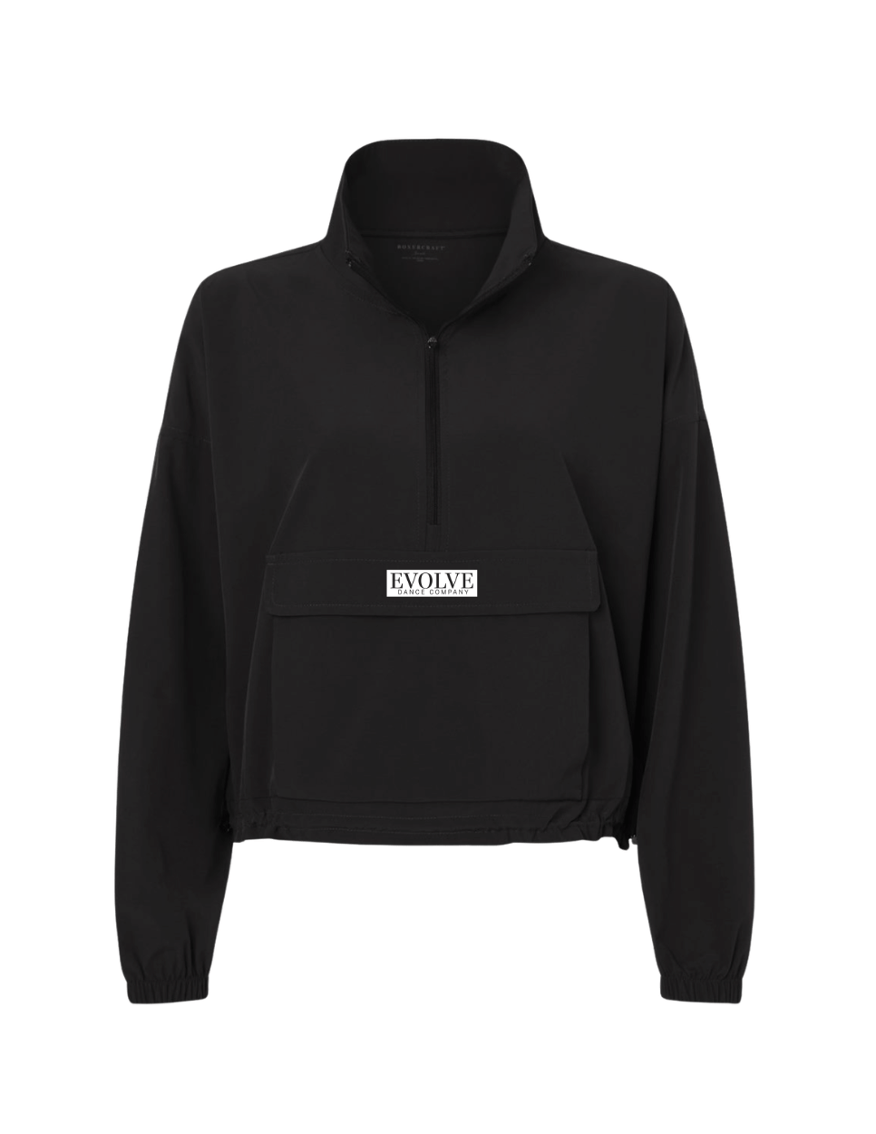 EDC Women's Woven Quarter-Zip Pullover - Black