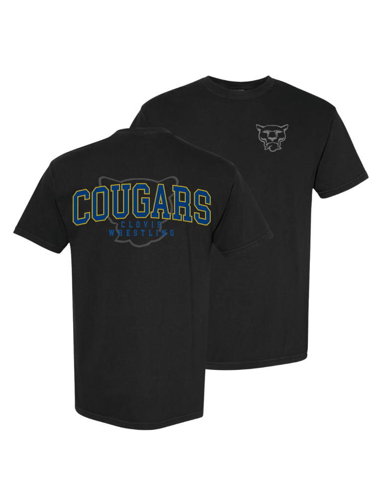 Cougars Graphic Wrestling Tee - Black
