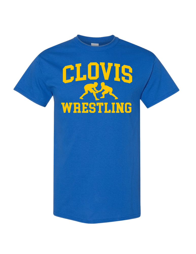 Clovis Wresting Tee -  Royal