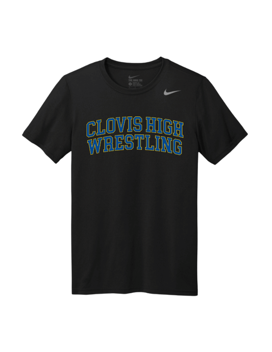 Clovis High Wrestling Nike Tee - Black