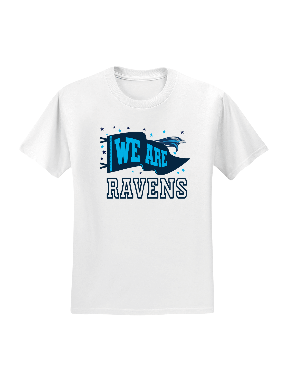 BR Wave Flag Graphic Tee - White