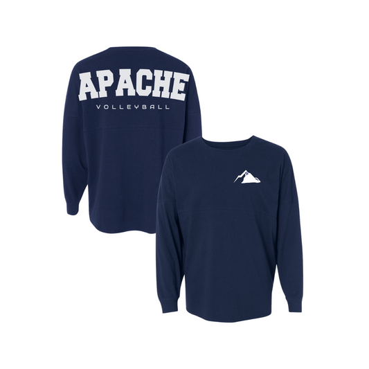 Apache Volleyball Jersey Long Sleeve - Navy