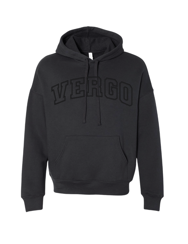 VERGO Embroidered Hoodie - Black