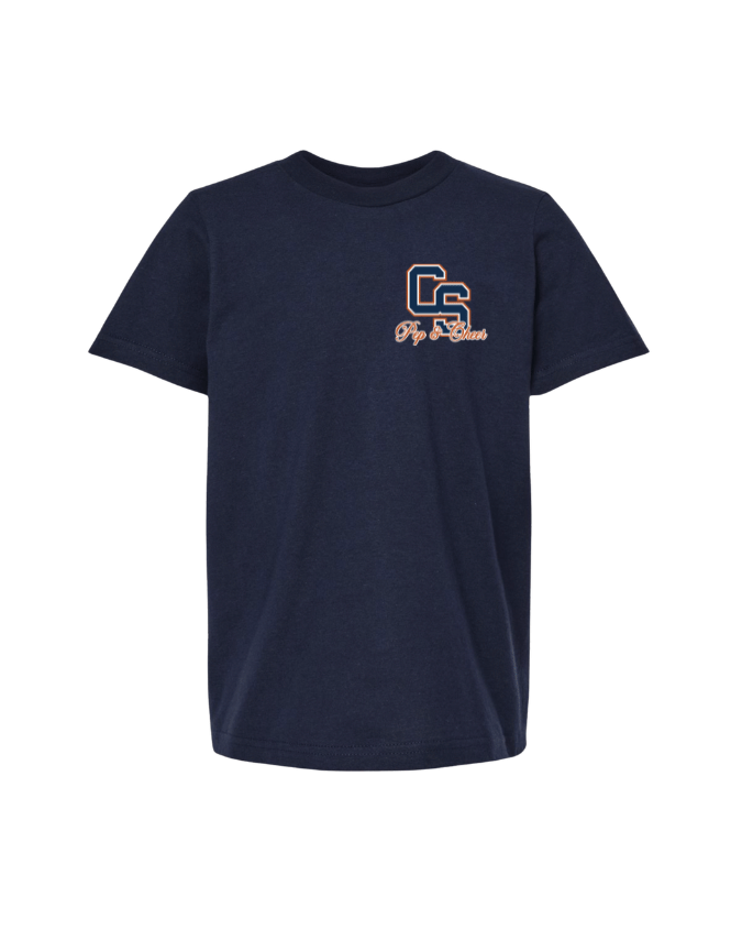 CS Pep & Cheer Logo Tee - Navy