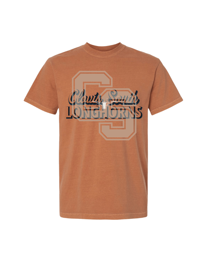 CS Longhorn Graphic Tee - Vintage Orange