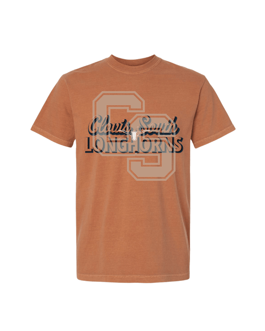 CS Longhorn Graphic Tee - Vintage Orange