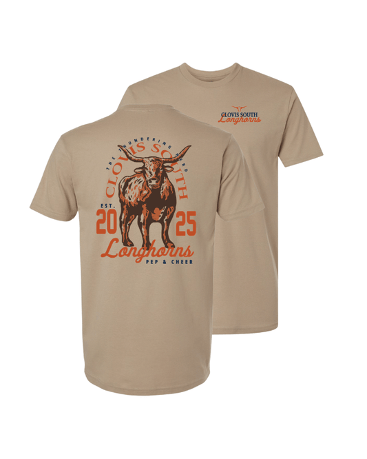 Longhorn Graphic Tee - Tan
