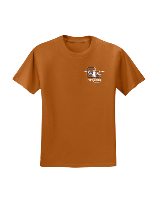 CS Pep & Cheer Logo Tee - Orange