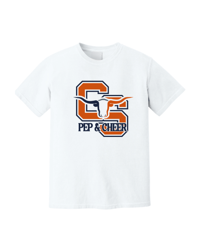 CS Pep & Cheer Graphic Tee - White