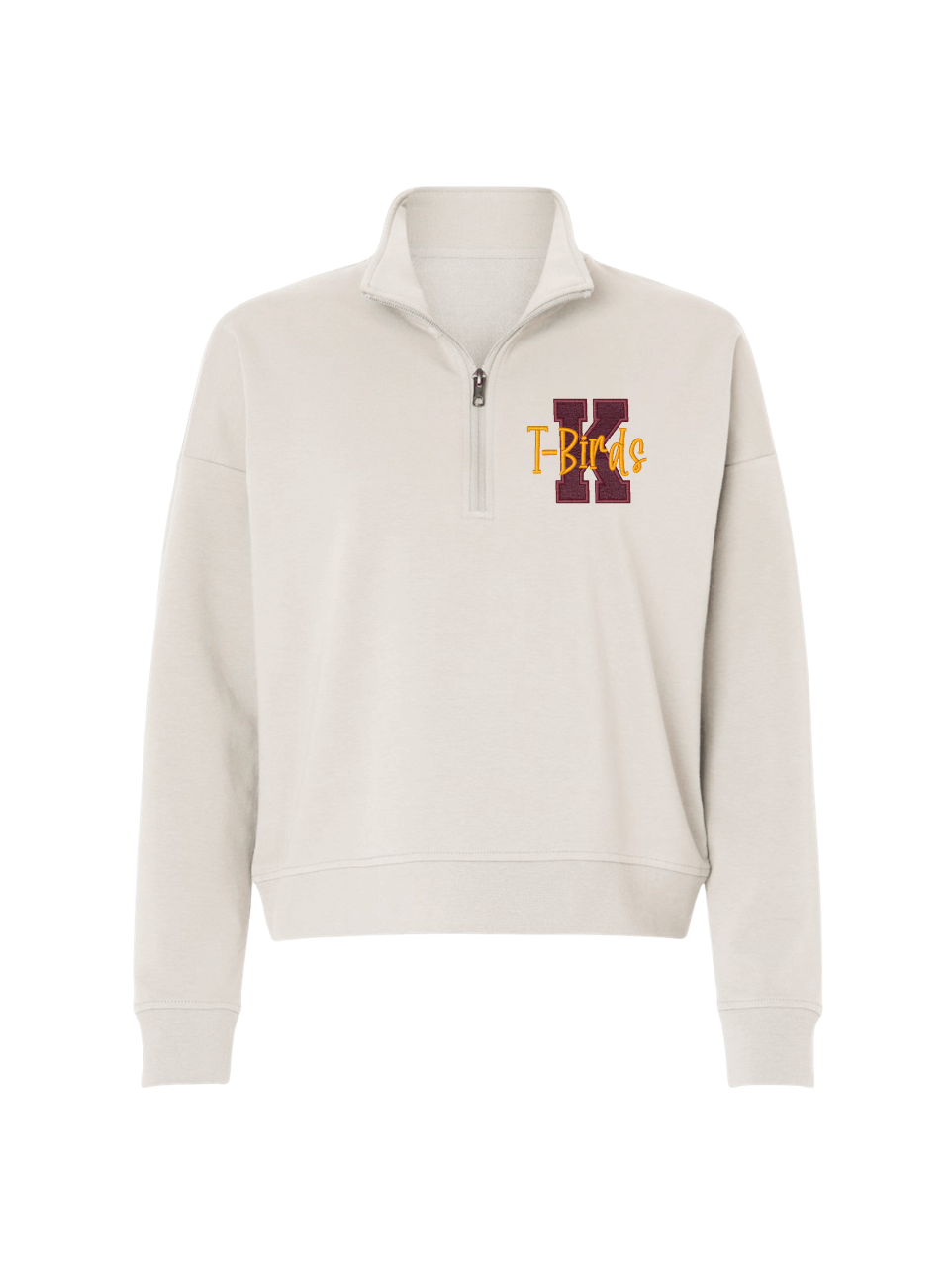 K TBirds 1/2 Zip - Cream