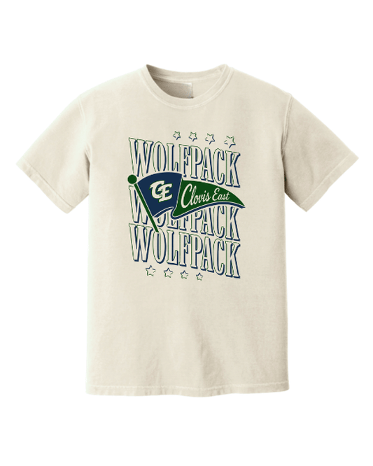 Wolfpack Pennant Graphic Tee - Natural