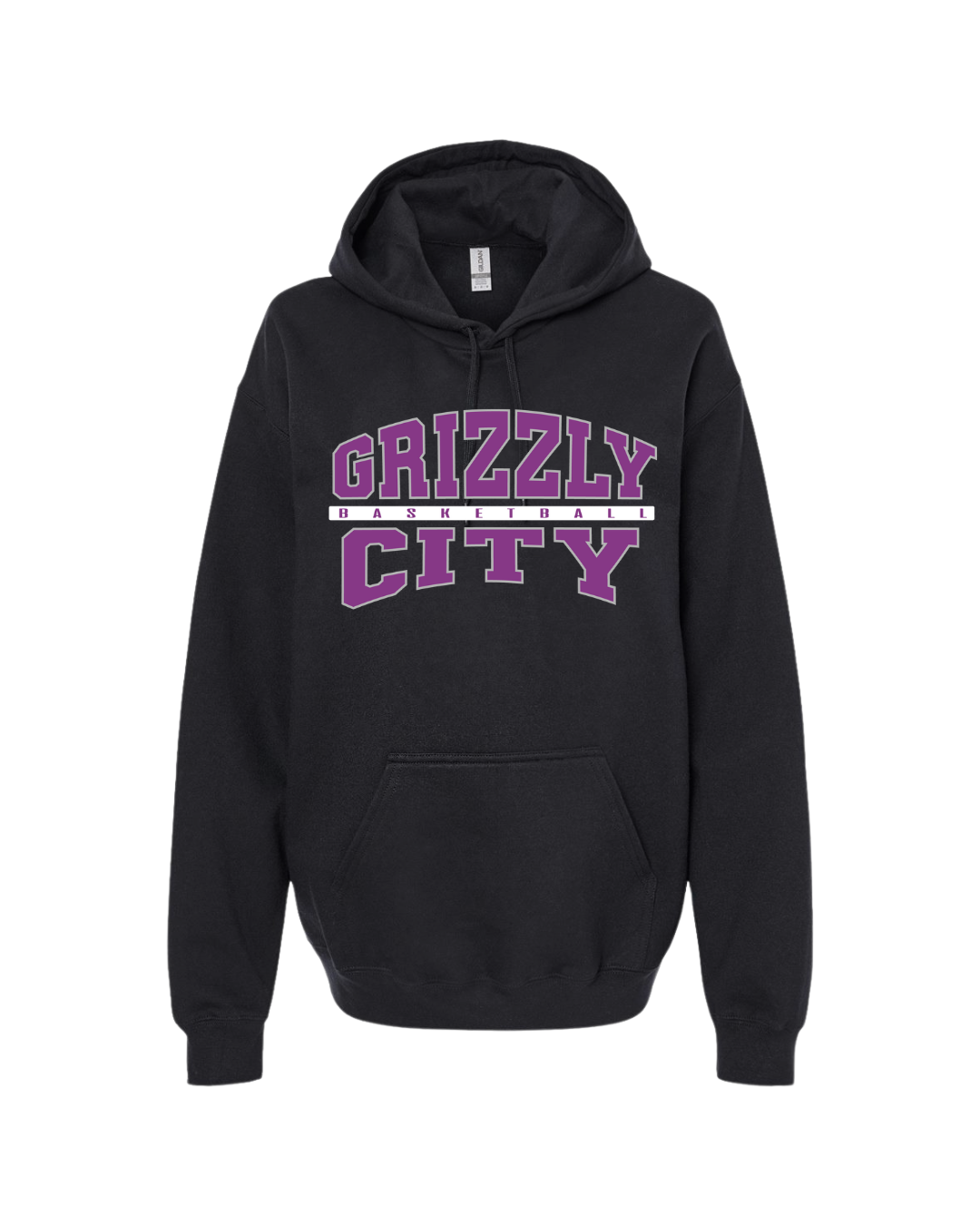 Grizzly City Basketball Hoodie - Black