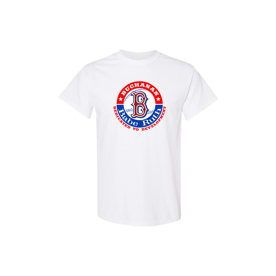 Buchanan Babe Ruth Logo Glitter Tee - Adult