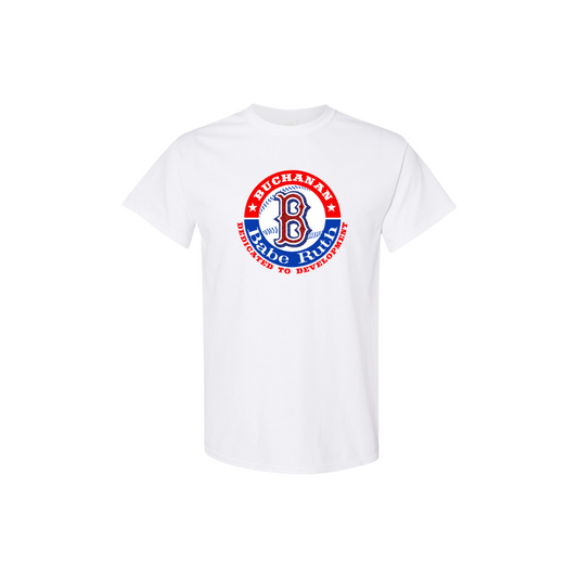 Buchanan Babe Ruth Logo Glitter Tee - Youth