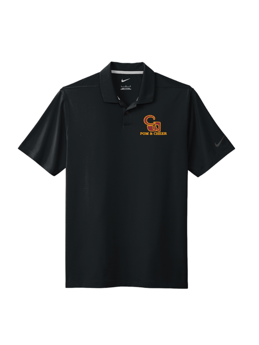 CW Pom & Cheer Embroidered Nike Polo - Black