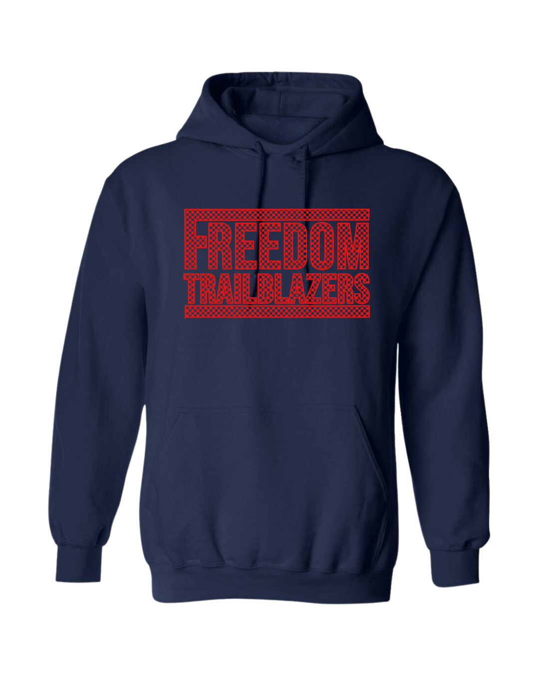 Red Checkered Freedom TB Tee - Navy (Adult)