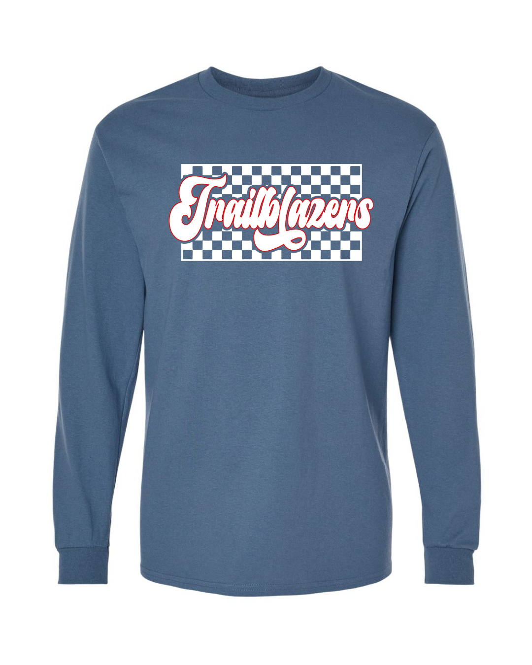 Checkered Trailblazer Script - Blue