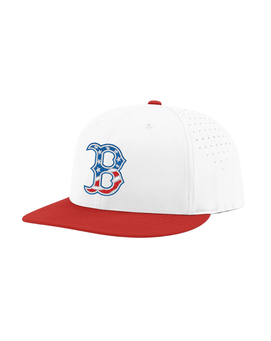 B Flag Richardson PTS30 Cap - Red /White
