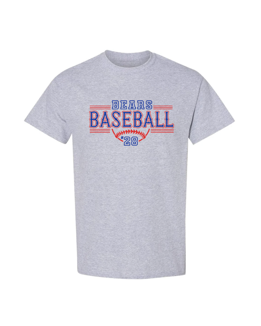 Bears Custom PLayer # Tee - Heather