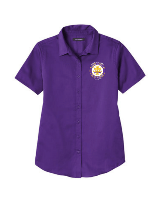 Women's Button Up Twill Shirt