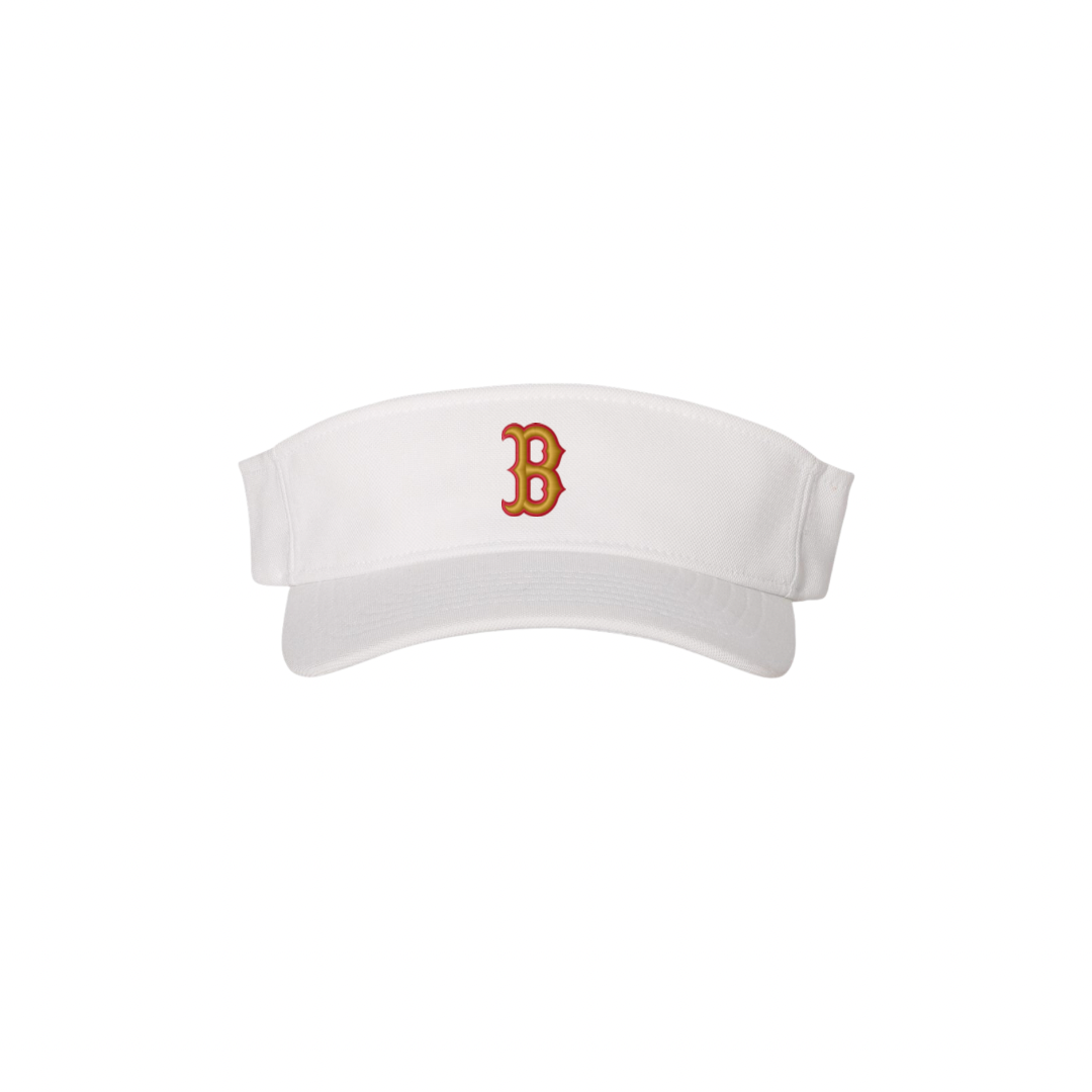 “B” Logo Visor - White