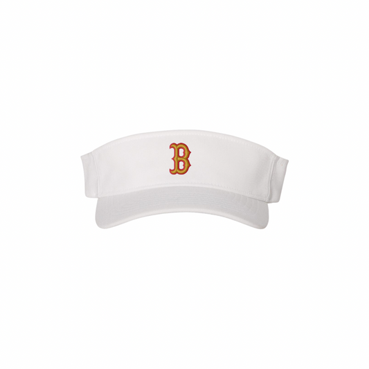 “B” Logo Visor - White