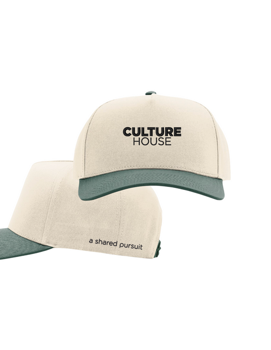 Culture House Cap - Natural/Green