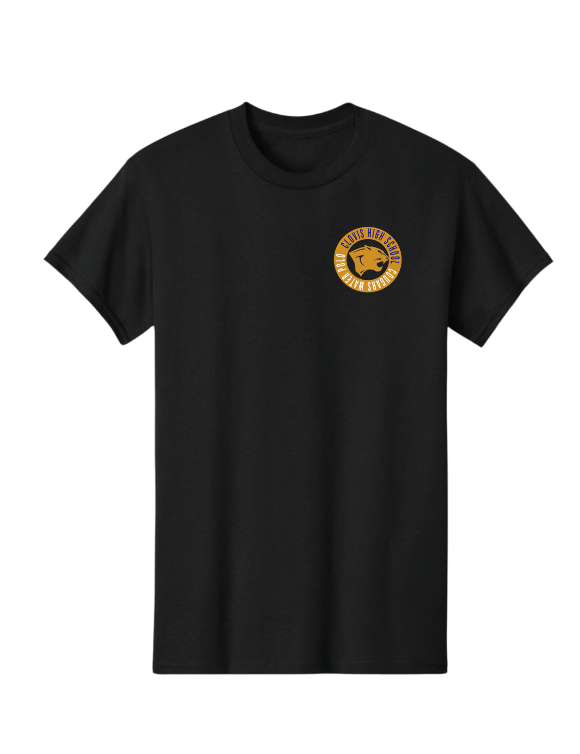 CHS Cougars Water Polo Tee - Black