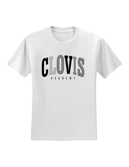Clovis Academy Tee - White