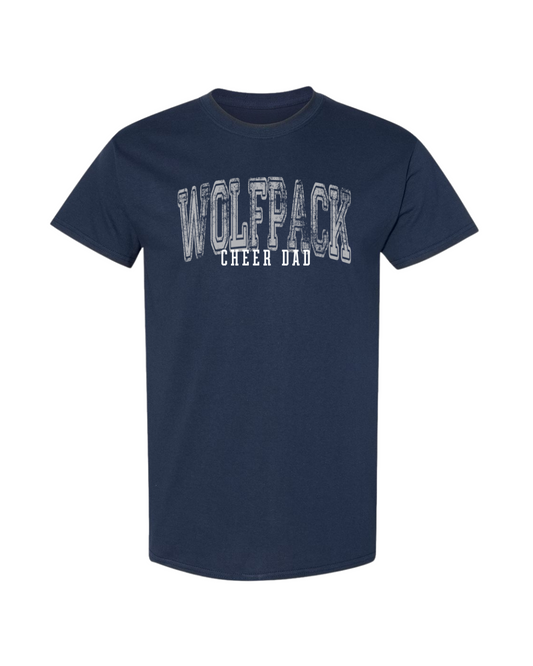 Wolfpack Cheer Dad Tee - Navy