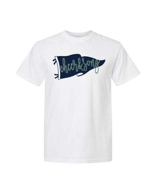 Cheer & Song flag Tee -  White