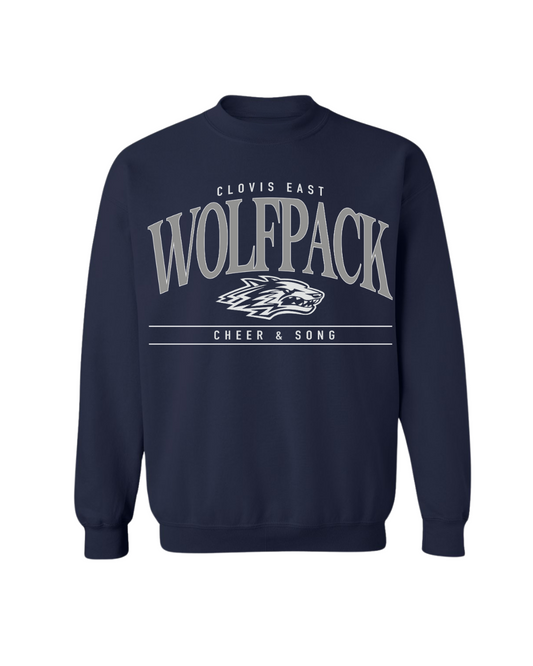 Wolfpack Graphic Crew - Navy