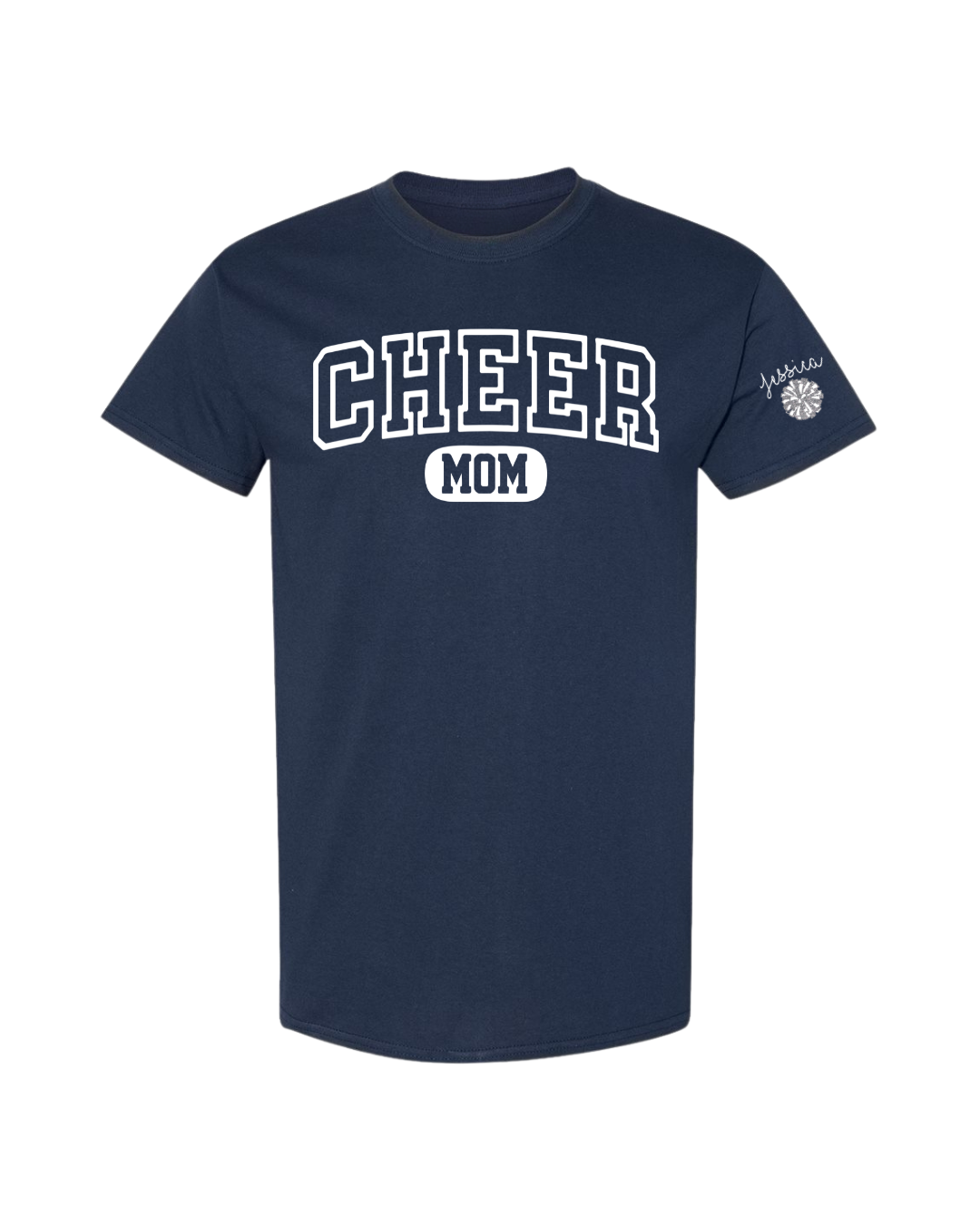 Cheer Mom Custom Tee - Navy