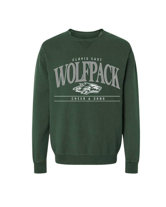 Wolfpack Graphic Crew - Dk. Green