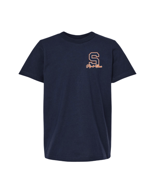 S Pep & Cheer Logo Tee - Navy