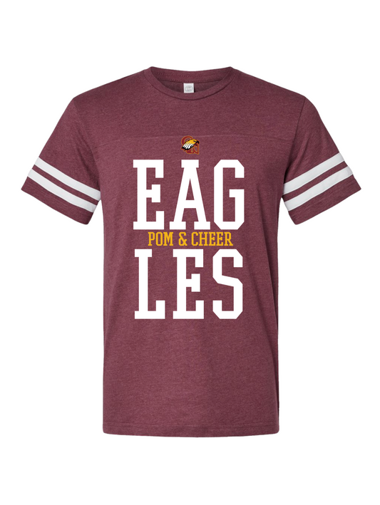 EAGLES Game Tee - Vintage Burgudny