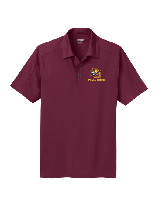 CW Eagels Logo Pom & Cheer Embroidered Ogio Polo - Maroon