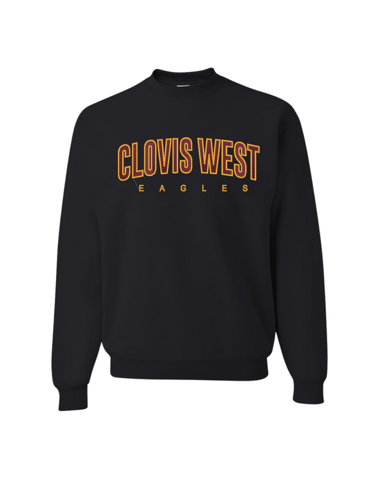 Clovis West Pom & Cheer Embroidered Sweater - Black