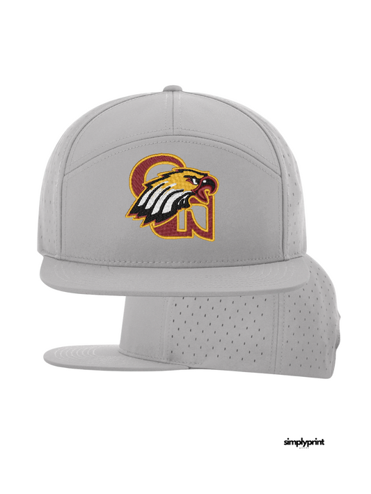 CW Eagles Logo Richardson Perforated  Cap - Grey