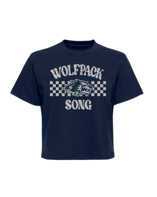 Wolfpack SONG Checkered Tee