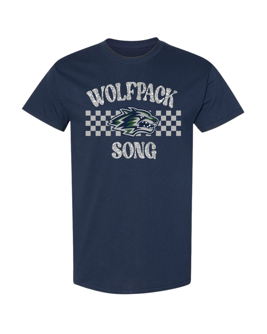 Wolfpack SONG Checkered Tee