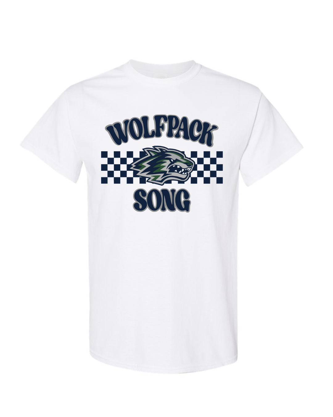 Wolfpack SONG Checkered Tee