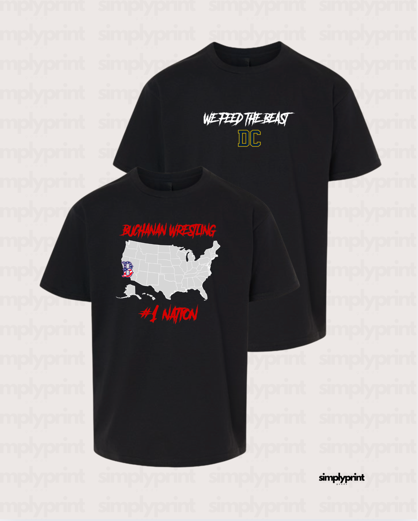 Dry Creek Wrestling Tee - Black