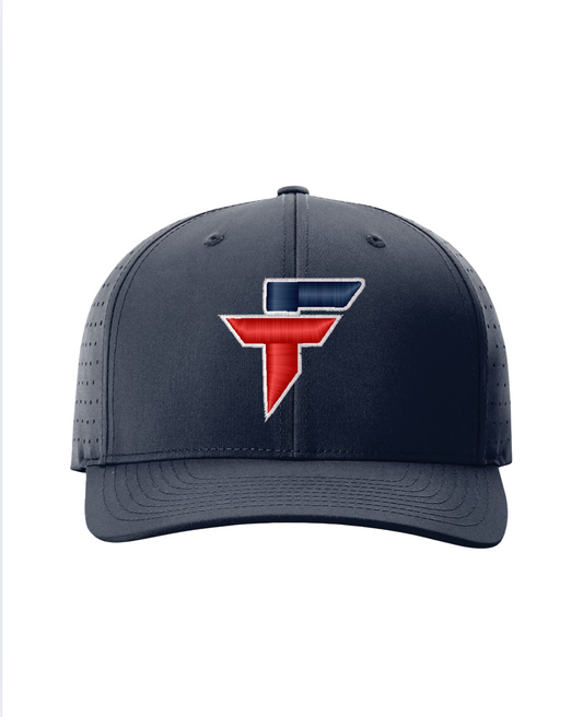 "F" Embroidered Hat - Navy
